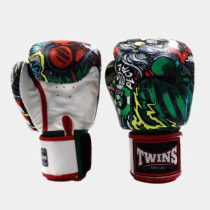 Twins FBGVL3-64 White & Red Festive Boxing Gloves