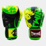 Twins FBGVL3-61 Black & Green Candy Boxing Gloves