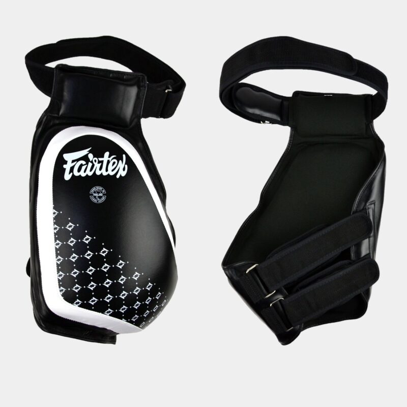 Fairtex TP4 Black & White Lightweight Thigh Pads