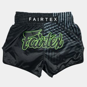 Fairtex BS1924 Racer Black Muay Thai Shorts