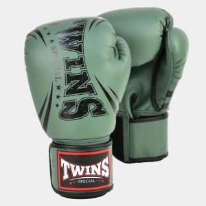 Twins FBGVDM3-TW6 Olive Green Non-Leather Boxing Gloves